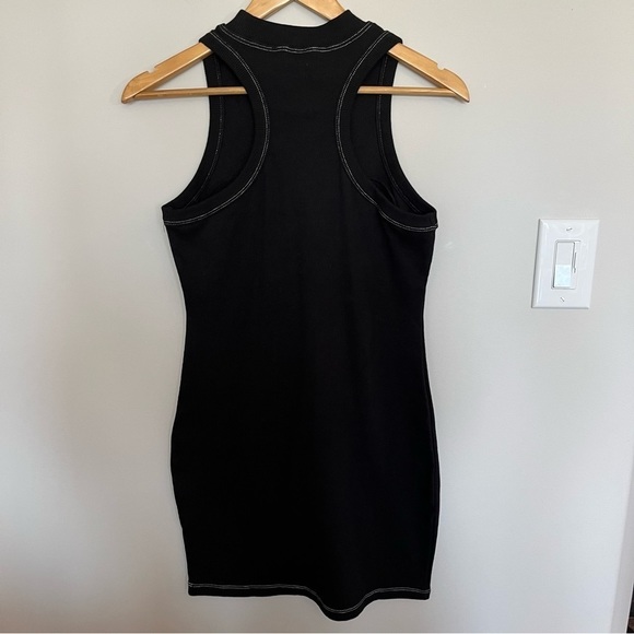 Lioness Cotton Ribbed Black Body Con Mini Dress BNWT - Picture 5 of 10